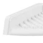 Porta Shampoo de Canto Duplo Parafuso Plástico Branco 3x25x19cm Cantoneira Astra