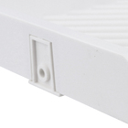 Porta Shampoo de Canto Duplo Parafuso Plástico Branco 3x25x19cm Cantoneira Astra