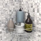 Porta Shampoo De Canto Em Aço - Stolf