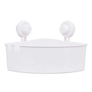 Foto de Porta Shampoo de Canto Simples Plástico Branco Sensea