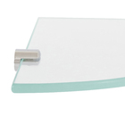 Porta Shampoo de Canto Simples Parafuso Vidro Incolor 20x20x0,8cm Home HAB