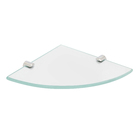 Porta Shampoo de Canto Simples Parafuso Vidro Incolor 20x20x0,8cm Home HAB