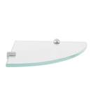 Porta Shampoo de Canto Simples Parafuso Vidro Incolor 20x20x0,8cm Home HAB