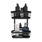 Porta Shampoo de Parede Aço Preto Remix Sensea