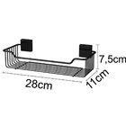Porta Shampoo De Parede Fixação Por Parafuso Banheiro - Preto
