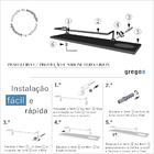 Porta Shampoo Duplo Com Proteção Luxo Slim 515lsa Grego