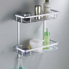 Porta Shampoo Duplo Prateleira Suporte Banho Banheiro Parede