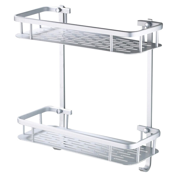 Porta Shampoo Duplo Prateleira Suporte Banho Banheiro Parede