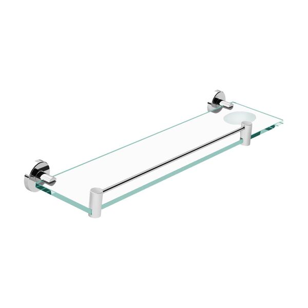 Porta Shampoo Duplo Proteção Athenas Inox e Metal Prata Alto