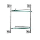 Porta Shampoo Duplo Quadrado Inox - Eco