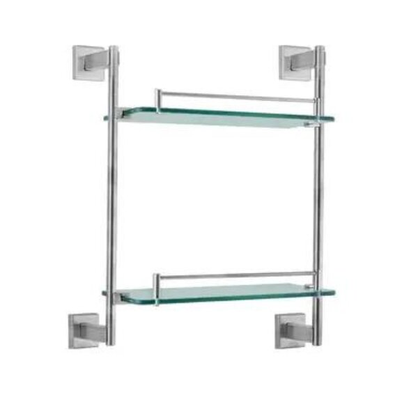 Porta Shampoo Duplo Quadrado Inox - Eco