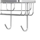 Porta Shampoo Duplo Reto Prata Essencial Sensea