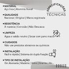 Porta Shampoo Duplo Toalheiro Athenas Inox e Metal Prata Alto