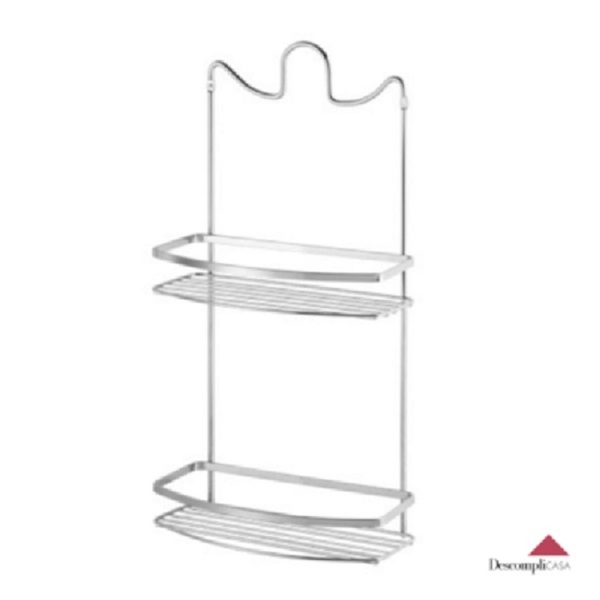 Porta Shampoo E Sabonete Duplo Laminado Suporte De Registro S