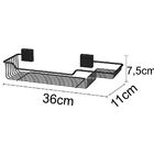 Porta Shampoo E Sabonete Fixação Por Parafuso - Preto