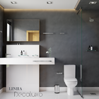 Porta Shampoo Em Vidro E Aço Inox Alto Padrão 116dx Decaluxo