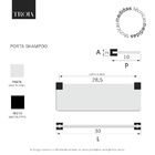 Porta Shampoo Grego Metal Prateleira Para Banheiro PretoTroia