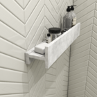 Porta Shampoo Linear 60cm Concreto