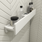 Porta Shampoo Linear 80cm Branco Standard