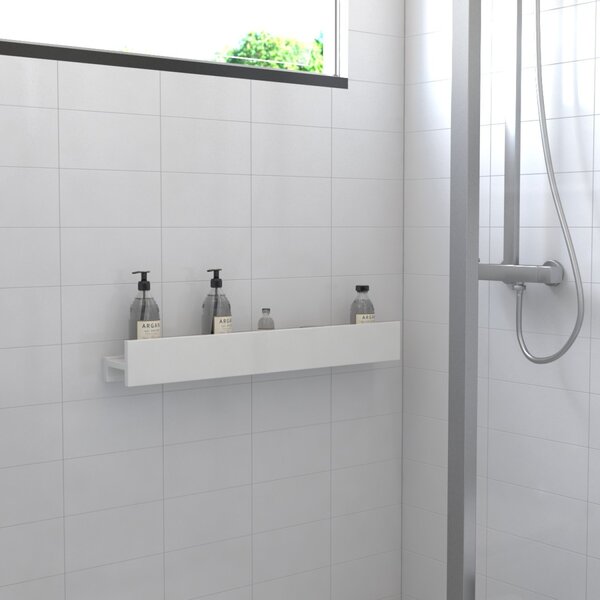 Porta Shampoo Linear 80cm Branco Standard