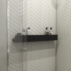 Porta Shampoo Linear 80cm Preto Fosco