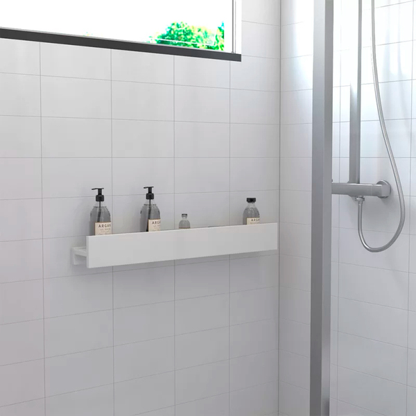Porta Shampoo Linear 80cm Venturi Branco Standard