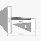 Porta Shampoo Linear 80cm Venturi Concreto