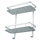 Porta Shampoo Parede Prateleira Duplo Banheiro Chuveiro Alumi