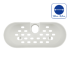 Porta Shampoo Plástico 10,6x25,6x10,6cm Easy Branco Sensea