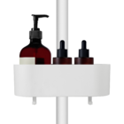 Porta Shampoo Plástico 10,6x25,6x10,6cm Easy Branco Sensea