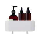 Porta Shampoo Plástico 11,2x25,3x18,3cm Easy Branco Sensea