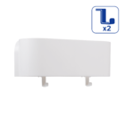 Porta Shampoo Plástico 11,2x25,3x18,3cm Easy Branco Sensea