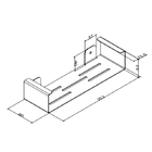 Porta Shampoo Prateleira Banheiro Parede Metal Preto