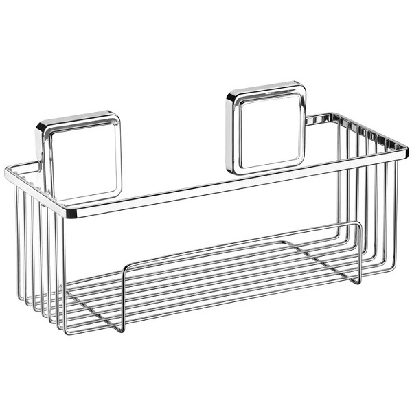 Porta Shampoo Prateleira Multiuso Fixação Adesivo Cromado