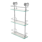 Porta Shampoo Prateleira Para Banheiro Em Vidro Reto Triplo