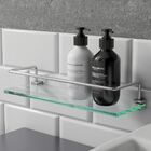 Porta Shampoo Proteção em Vidro Para Banheiro Fenda Alto Bril