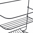 Porta Shampoo Reto Duplo com Saboneteira p/Box Black Arthi