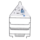 Porta Shampoo Reto Duplo com Saboneteira p/Box Black Arthi