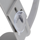 Porta Shampoo Reto Duplo Pendurar no Registro Plástico Cinza 64.77x8.89x30.81cm Home Umbra