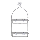 Porta Shampoo Reto Duplo Pendurar no Registro Plástico Cinza 64.77x8.89x30.81cm Home Umbra