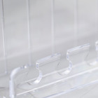 Porta Shampoo Reto Duplo 10,50x22x31cm Transparente