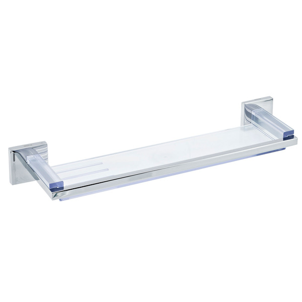 Porta Shampoo Reto Simples 4,40x35,50x10,50cm Prata