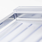 Porta Shampoo Reto Simples 4,40x35,50x10,50cm Prata