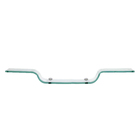 Porta Shampoo Reto Simples com Saboneteira Parafuso Cristal Incolor 60X10X0,8cm Fermar