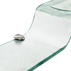 Porta Shampoo Reto Simples com Saboneteira Parafuso Cristal Incolor 60X10X0,8cm Fermar