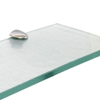 Porta Shampoo Reto Simples Parafuso Cristal Incolor 45X10X0,8cm Fermar