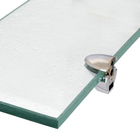 Porta Shampoo Reto Simples Parafuso Cristal Incolor 45X10X0,8cm Fermar