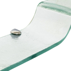 Porta Shampoo Reto Simples Parafuso Cristal Incolor 60X10X0,8cm Fermar