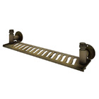 Porta Shampoo Reto Simples Parafuso Metal Latão 9,5x50x10,6 Living Fani