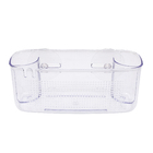 Porta Shampoo Reto Simples Ventosa Plástico Incolor 10x22x10cm  Arthi